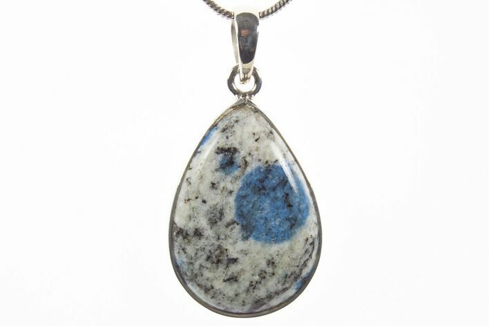 Polished K Granite Pendant (Necklace) - Sterling Silver #339853